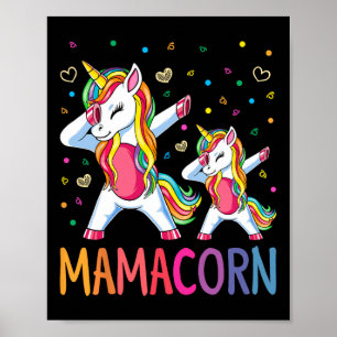 Funny Mamacorn Unicorn Costume Mom Mother's Day Poster