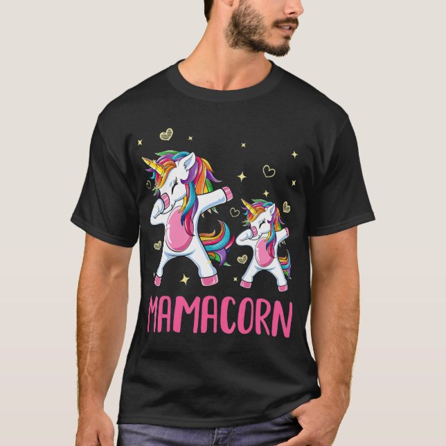 Funny Mamacorn Unicorn Costume Mom Mothers Day T-Shirt (Front)