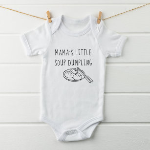 Funny Mama's Little Soup Dumpling Baby Bodysuit
