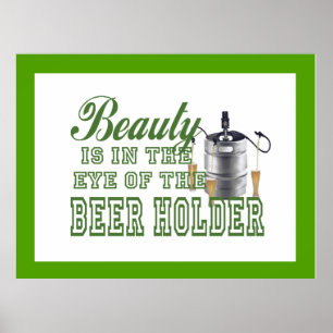 Funny Man-Cave Bachelor Pad Beer Lovers Quote Poster