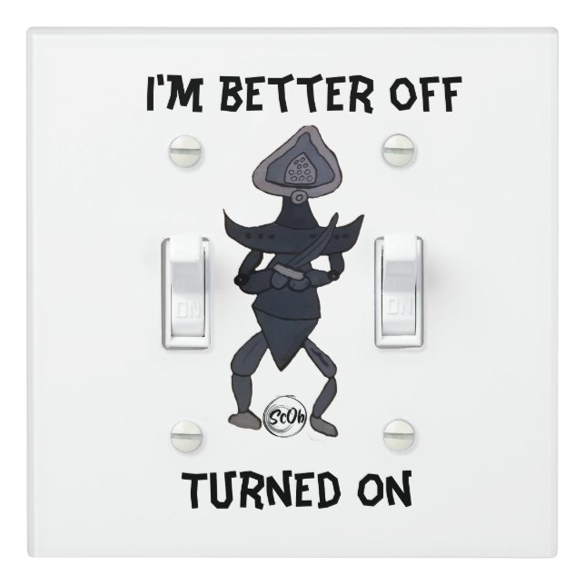 Funny Man Cave Light Switch Cover (In Situ)