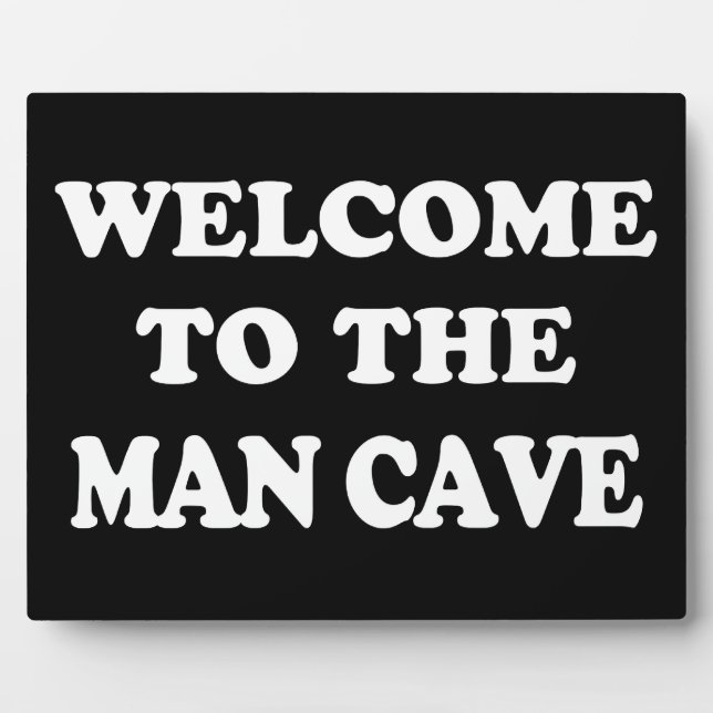Funny Man Cave Welcome Plaque (Front)