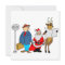 Funny Man Santa Reindeer At The Bus Stop 