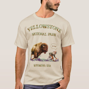 Funny Man taking picture Bison Buffalo T-shirt