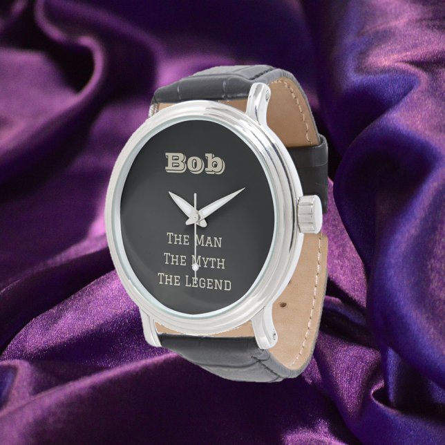 Funny Man The Myth The Legend Personalized Watch (Creator Uploaded)