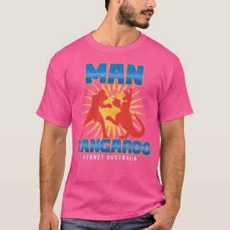 Funny Man Vs Kangaroo Sydney Australia  Boxing Box T-Shirt