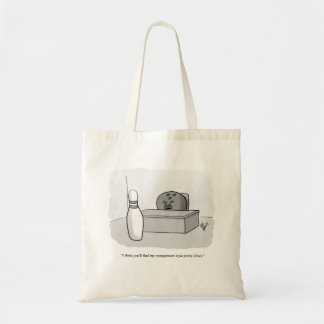 Funny Management and Leadership Cartoon Humor Tote Bag