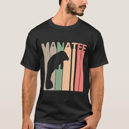 Funny Manatee Design For Girls Women Kids Sea Cow  T_Shirt