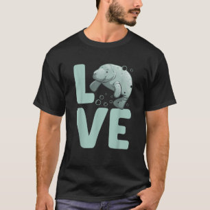 Funny Manatee Design For Men Women Kids Dugong Man T-Shirt