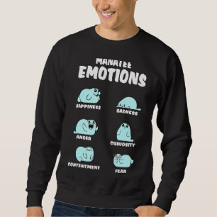 Funny Manatee Gifts Sea Cow Costume Merchandise Ki Sweatshirt