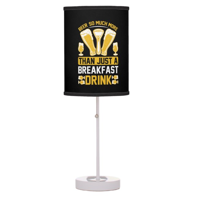 funny mancave bar beer lovers table lamp (Front)