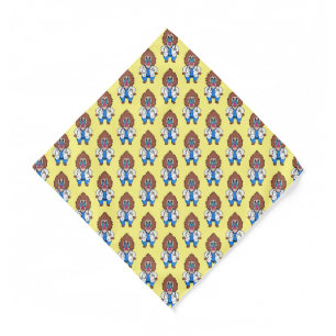 Funny mandrill doctor cartoon illustration bandana