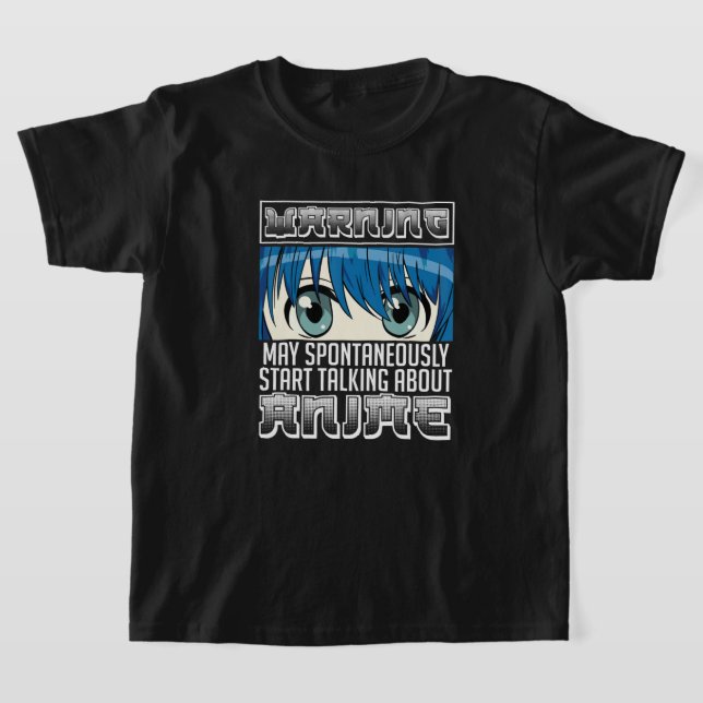 Funny Manga Character Otaku Yandere Cosplay Senpai T-Shirt (Laydown)