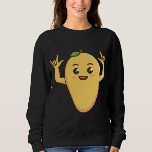 Funny Mango Designs For Men Women Fruitarians Farm Sweatshirt