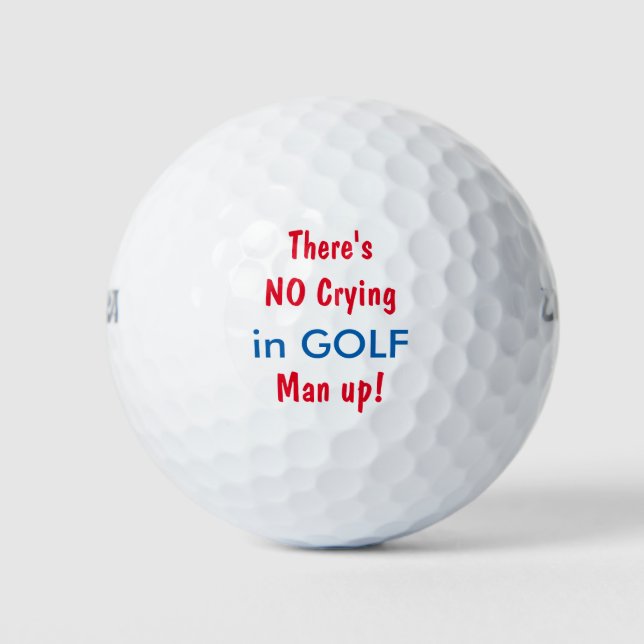Funny Manly Theme Golf Balls (Front)