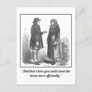 Funny Mansplaining Cleaning Postcard