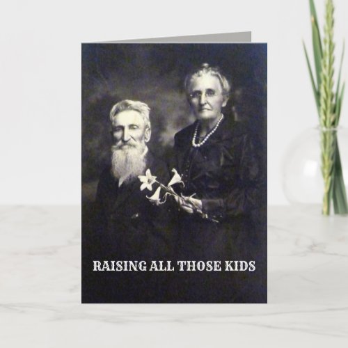 FUNNY MANY KIDS A BLESSING FATHERS DAY FROM WIFE CARD