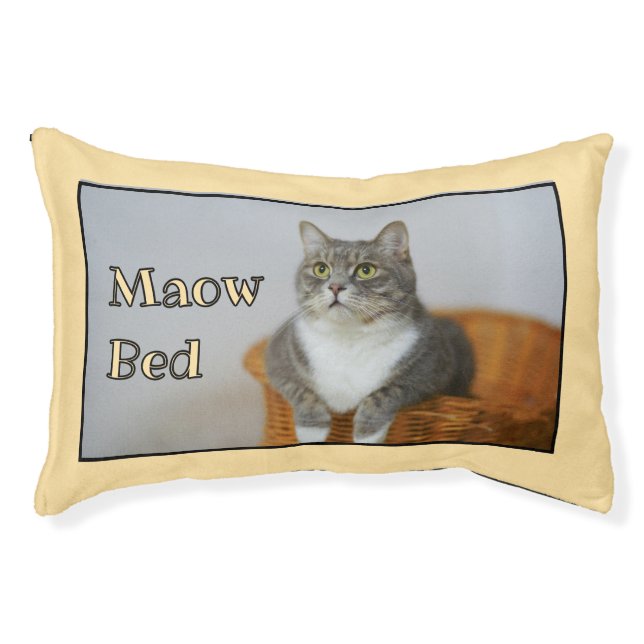 Funny Maow bed Photo Cat Bed (Front)