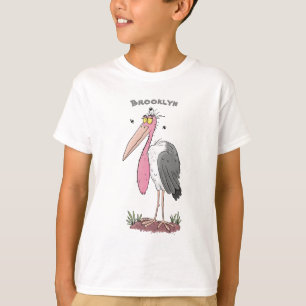 Funny marabou stork cartoon T-Shirt