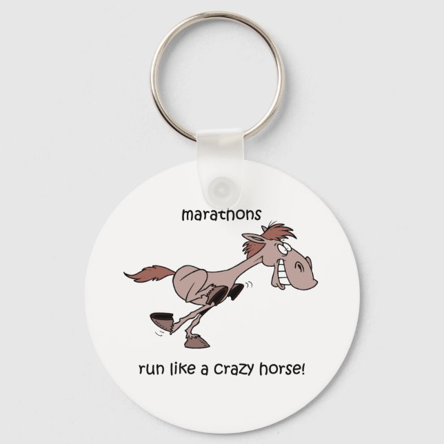 Funny marathon keychain (Front)