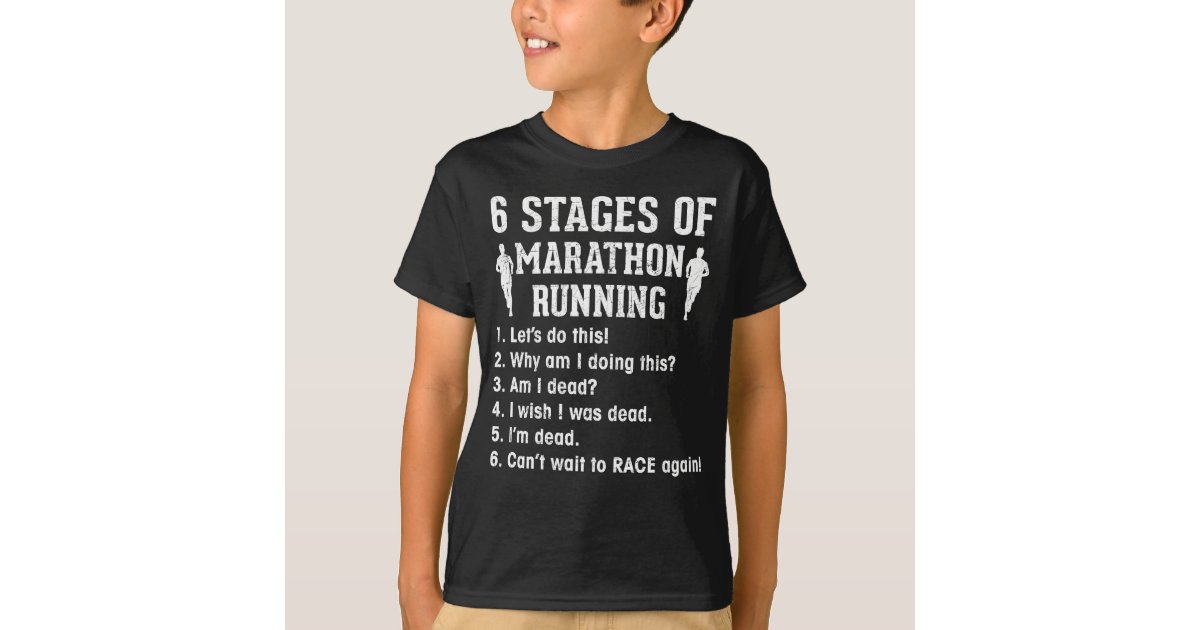 Funny Marathon Runner Quote Athlete Running T-Shirt | Zazzle