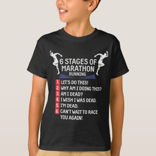 Funny Marathon Running Humor Runner Marathoner T_Shirt