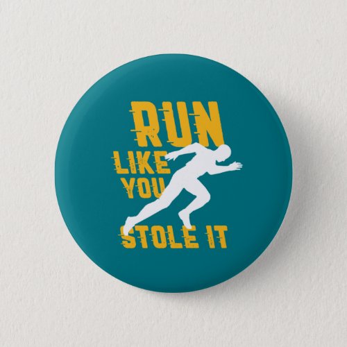 Funny Marathon Running Jogging Workout Exercise Button