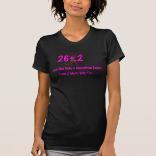 Funny marathon t-shirt design, I am a math wiz too