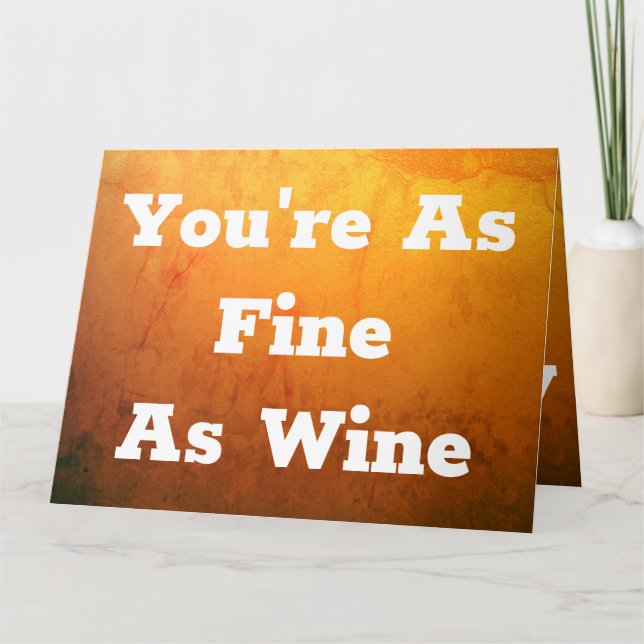 Funny Marbled Gold Birthday Card (Front)