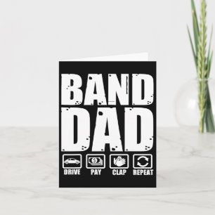 Funny Marching Band Dad Father Humor Fathers Day  Card
