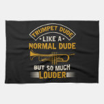 Funny Marching Band Trumpeter Humor Kitchen Towel at Zazzle