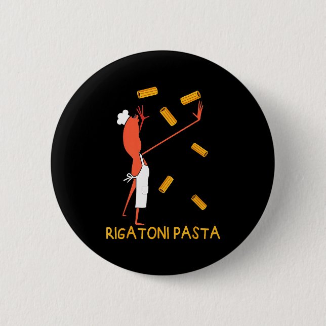 Funny Marcus The Worm Rigatoni Pasta  Button (Front)