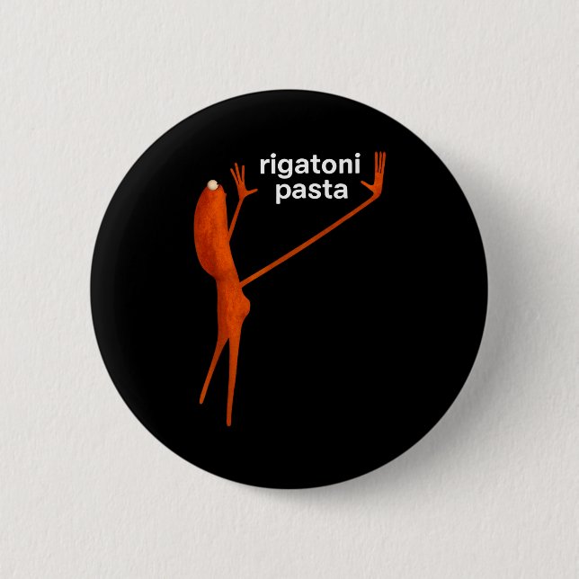 Funny Marcus The Worm Rigatoni Pasta Viral Meme  Button (Front)