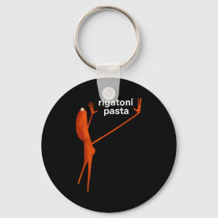 Funny Marcus The Worm Rigatoni Pasta Viral Meme Keychain