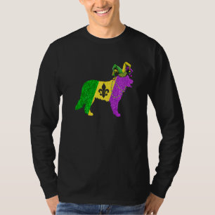 Funny Mardi Gras Bernese Mountain Dog Mardi Gras H T-Shirt
