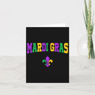 Funny Mardi Gras Carnival Costume For Men And Wome Card