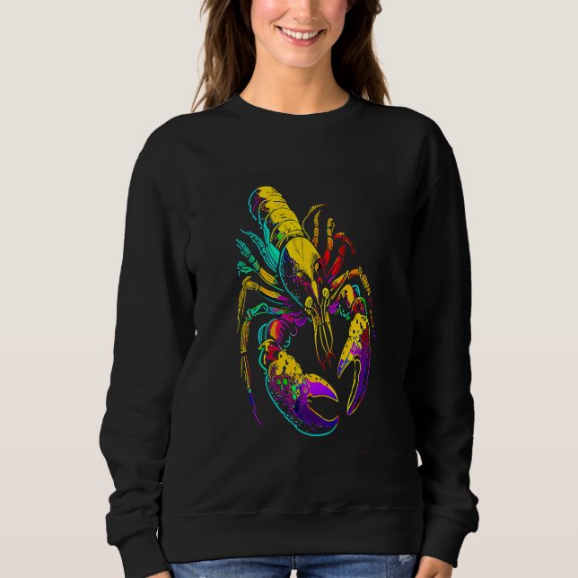 Funny Mardi Gras Carnival parade with beads party  Sweatshirt (Front)