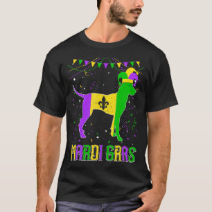 Funny Mardi Gras Dalmatian Dog Dad Mom Mardi Gras T-Shirt