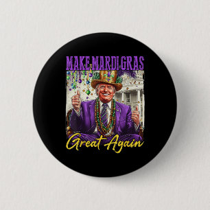 Funny Mardi Gras Donald Trump Mardi Gras American  Button