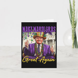 Funny Mardi Gras Donald Trump Mardi Gras American  Card