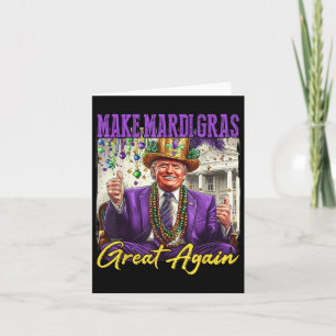 Funny Mardi Gras Donald Trump Mardi Gras American Card