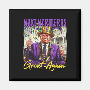 Funny Mardi Gras Donald Trump Mardi Gras American  Magnet