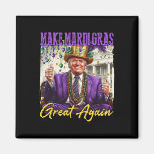 Funny Mardi Gras Donald Trump Mardi Gras American  Magnet