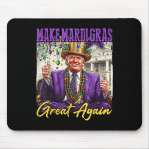 Funny Mardi Gras Donald Trump Mardi Gras American  Mouse Pad