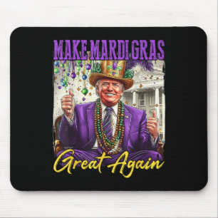 Funny Mardi Gras Donald Trump Mardi Gras American  Mouse Pad