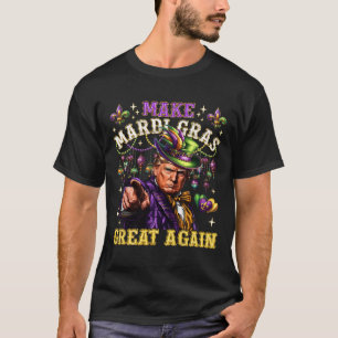 Funny Mardi Gras Donald Trump Mardi Gras American  T-Shirt