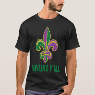 Funny Mardi Gras Nawlins Y'all Bourbon Street New T-Shirt