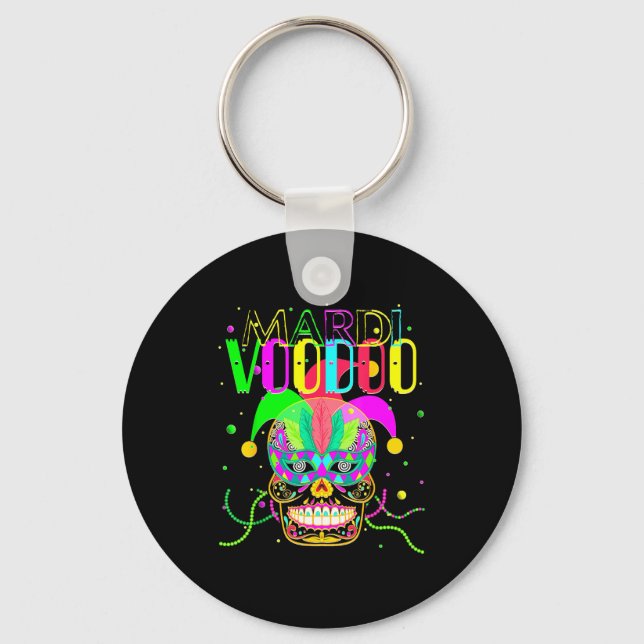 Funny Mardi Gras Shirt New Orleans Shirts Mardi Gr Keychain (Front)