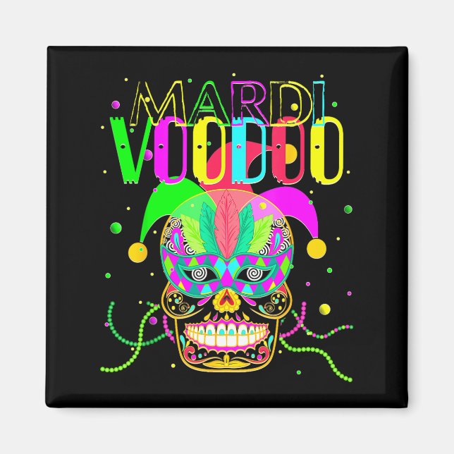 Funny Mardi Gras Shirt New Orleans Shirts Mardi Gr Magnet (Front)