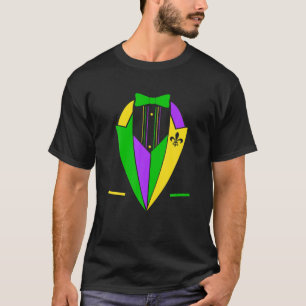 Funny Mardi Gras Tux Party Costume Matching Family T-Shirt